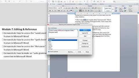Mod 7 Editing and References