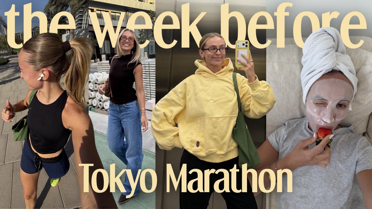 my final week of tokyo marathon training before I fly to JAPAN