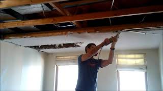 Remove sheetrock FAST and CLEAN with an oscillating tool