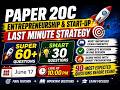 CMA FINAL | PAPER 20C | LIVE
