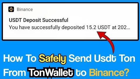 How to Send USDT TON From Ton Wallet Telegram to Binance Exchange? | Cryptocurrency Guide