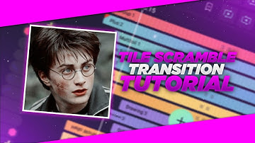 TILE SCRAMBLE TRANSITION EFFECT STATUS VIDEO EDITING IN ALIGHT MOTION