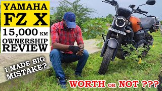 YAMAHA FZ X Ownership Review After 15000 km Ride | FZ X BIKE WORTH IT ? | Travelling Nadodi