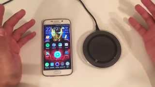 Carica batteria wireless Qi economico come funziona su Galaxy S6 Edge -  YouTube