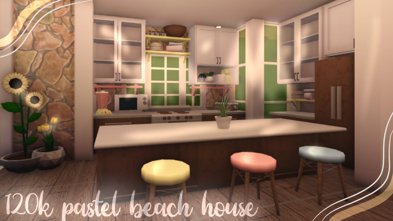 120k pastel beach house / bloxburg K1ttyqe/lemiqo YouTube