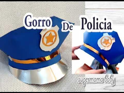 Gorra de Policía Azul para adulto