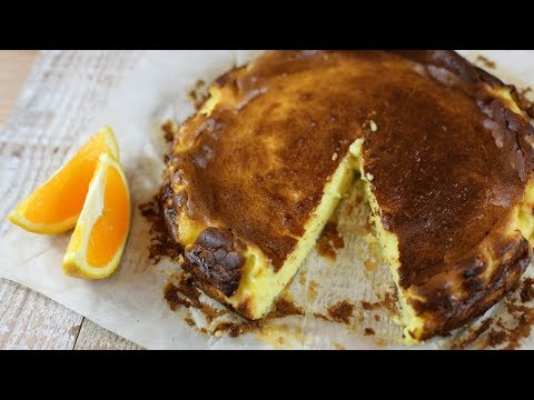 Crustless baked orange cheesecake, from the video