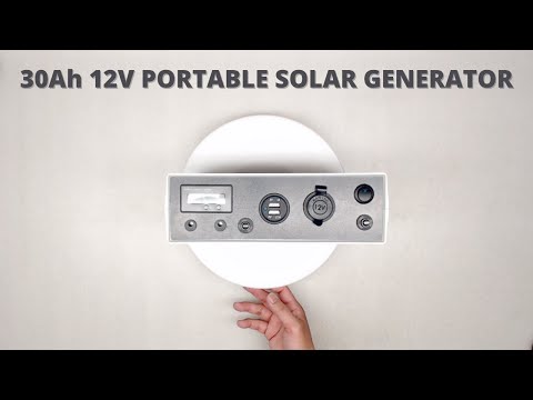 Paano Gumawa ng Portable Solar Generator (Mini 12V 30Ah)