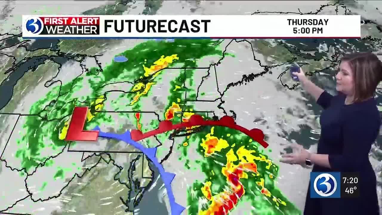 FORECAST: Tomorrow is a First Alert Weather Day for wind and rain - YouTube