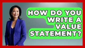 How Do You Write A Value Statement? - The Personal Growth Path