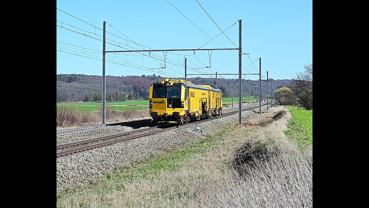 Treinen in Warsage België lijn 24 op 5-3-2026.