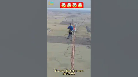 $20,000 to Change One Lightbulb 💡 | The World’s Most Dangerous Job #factfuse #tech #shorts #jobfacts