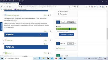 Cara menambahkan label dan file materi di Learning Manajemen Systems (LMS) Moodle