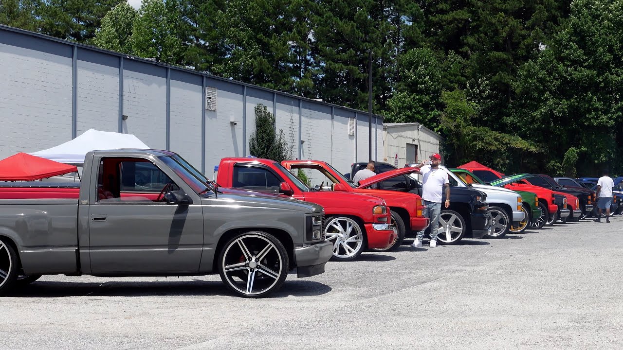 WhipAddict: Big Lat's Short Bed Showdown, Truck Show, Lifted, Lowered, Big Rim Trucks! Part 1