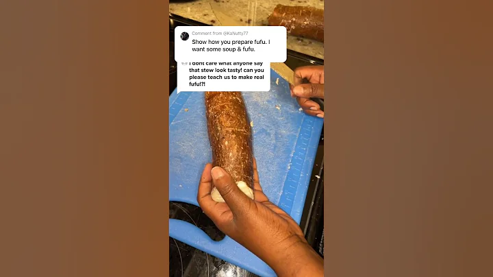 How to make fufu from scratch #fufu #africanfoodie #africanfood #homecooked #cooking