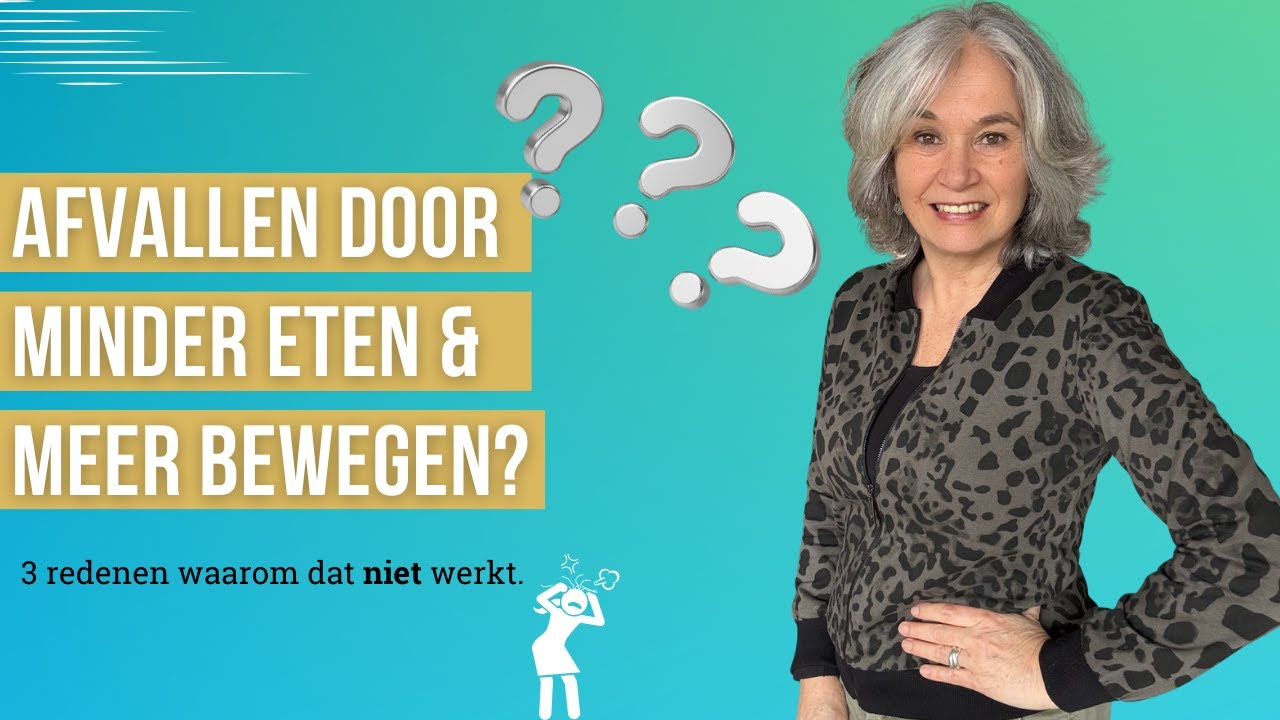 3 redenen waarom "minder eten / meer bewegen" niet werkt voor de meeste vrouwen die willen afvallen.