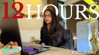 LIVE l 12-HOURS Study with Me (SEASON-2) (day-1)l 60:10 l rain-lofi