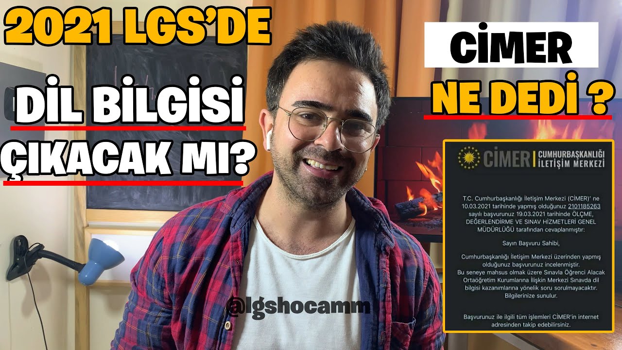 2021 Lgs De Dil Bilgisi Cikacak Mi Cimer Ne Dedi Youtube