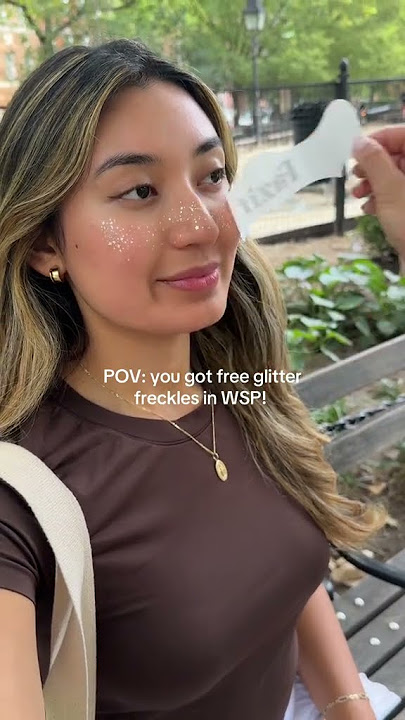 Spotted in WSP! 💫 #glitterfreckles #fyp #fazitbeauty
