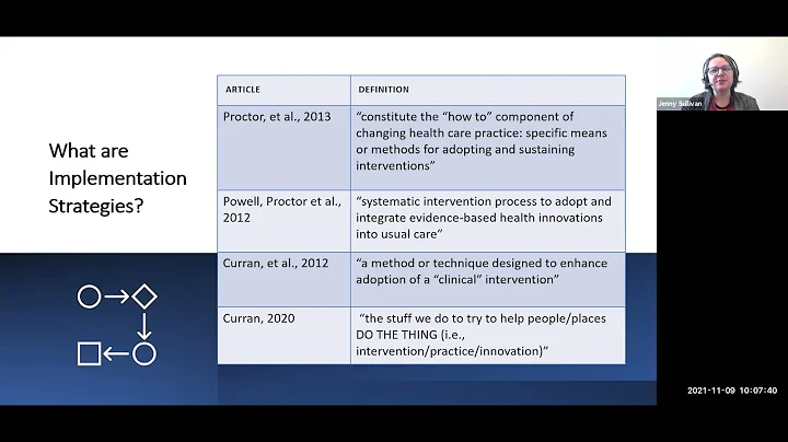 Implementation Science Seminar: Barriers to Sustai...
