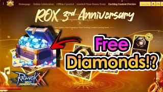 [ROX] Free Diamonds and more!? ROX 3nd Anniversary Event Details | King Spade