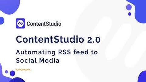 Automating RSS feed to Social Media
