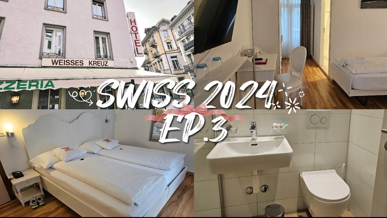SWISS EP.3 🇨🇭 Hotel Weisses Kreuz Interlaken โรงแรมเล็กๆกลางใจเมือง Interlaken | 2024 | NiraNottt
