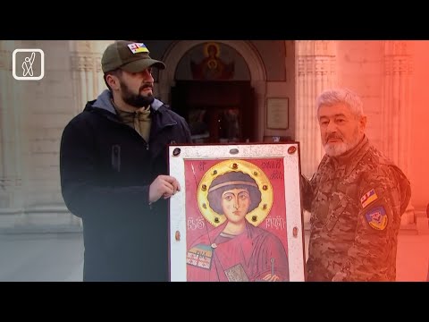 ხატი უკრაინაში დაღუპული ქართველი მებრძოლების მოსახსენიებლად