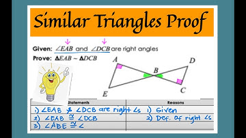Triangle Similarity Proofs