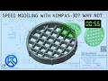 (0:55) KOMPAS-3D (КОМПАС-3Д) Speedmodeling Too Tall Toby Practice Model 26-04-04