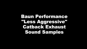 BAUN PERFORMANCE CBE - SOUND SAMPLES