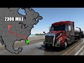 Volvo vnl 740  ats long delivery from denver to key west  american truck simulator