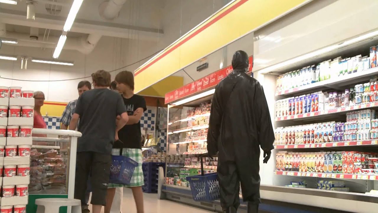 dressed up in latex in public