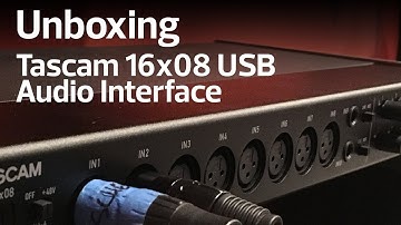 TASCAM US-16x08 USB Audio interface unboxing