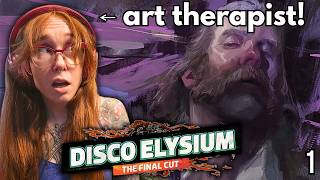 IS HE OKAY?! 🧐 | Disco Elysium | Art Therapist's BLIND Playthrough! (pt. 1)