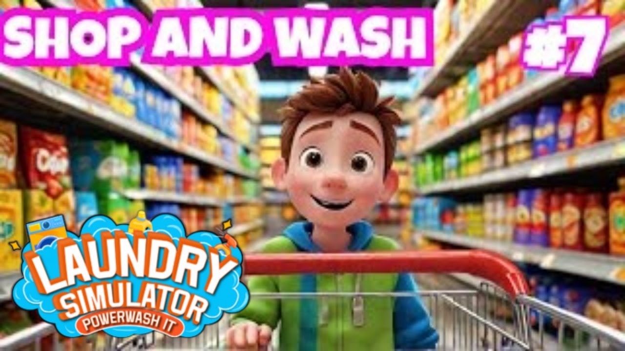 Getting to level 12. Laundry & Supermarket Simulator EP7