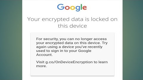 Your encrypted data is Locked on this device||sync is not working on this device