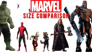 MARVEL Size Comparison | Biggest marvel characters | Satisfying Video