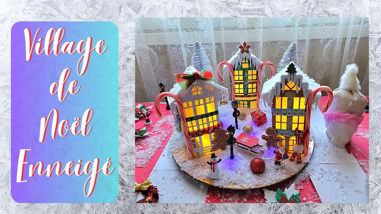 🎄 Tuto Noël : Village de Noël Féérique avec des Maisons en Papier 🎄 ...