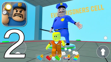 Obby Prison Escape Parkour - Barry Prison Escape New - Gameplay Walkthrough Part 2 (Android, iOS)