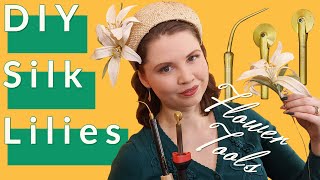 DIY Silk Lilies for St Catherine's Day | Making Flowers Using Tools