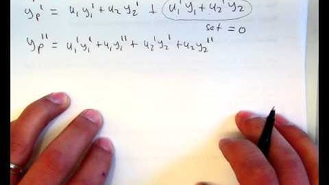 4.7 Variation of Parameters (part 2)