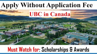 চলুন এক সাথে Apply করি। The University of British Columbia. No Application fee for 50 countries.