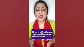 What is encapsulation in object-oriented programming? #shorts