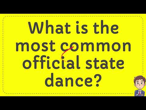 What is the most common official state dance?
