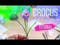 How to make Clay Crocus (Cold Porcelain) Tutorial  Part 2/2