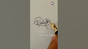 Billionaire Signature Design | PART 28 | Signature Style of my name - Ranjith