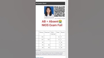 AB Absent 💔 NIOS Result Out | NIOS EXAM 2025 FAILED | Kriscap Education | #shorts #nios #feed #fail