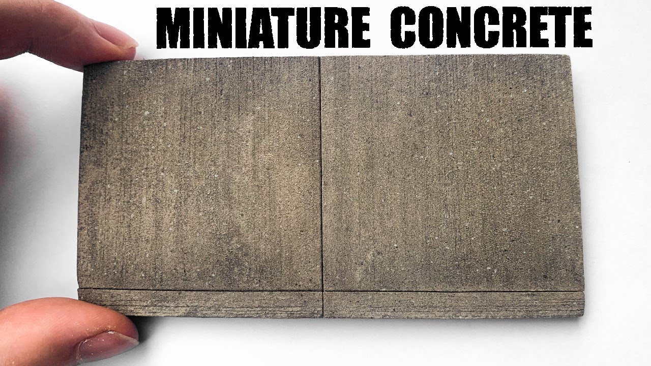 How to Make and Paint Faux Concrete Sidewalks For Dioramas From Styrofoam YouTube