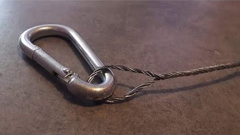 how to make a loop with a steel cable With your own hands